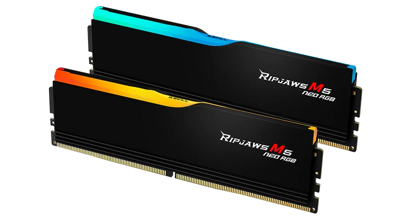 G.SKILL 32GB (2x16GB) DDR5-6000 Ripjaws M5 Neo RGB EXPO G.SKILL 32GB (2x16GB) DDR5-6000 Ripjaws M5 Neo RGB EXPO